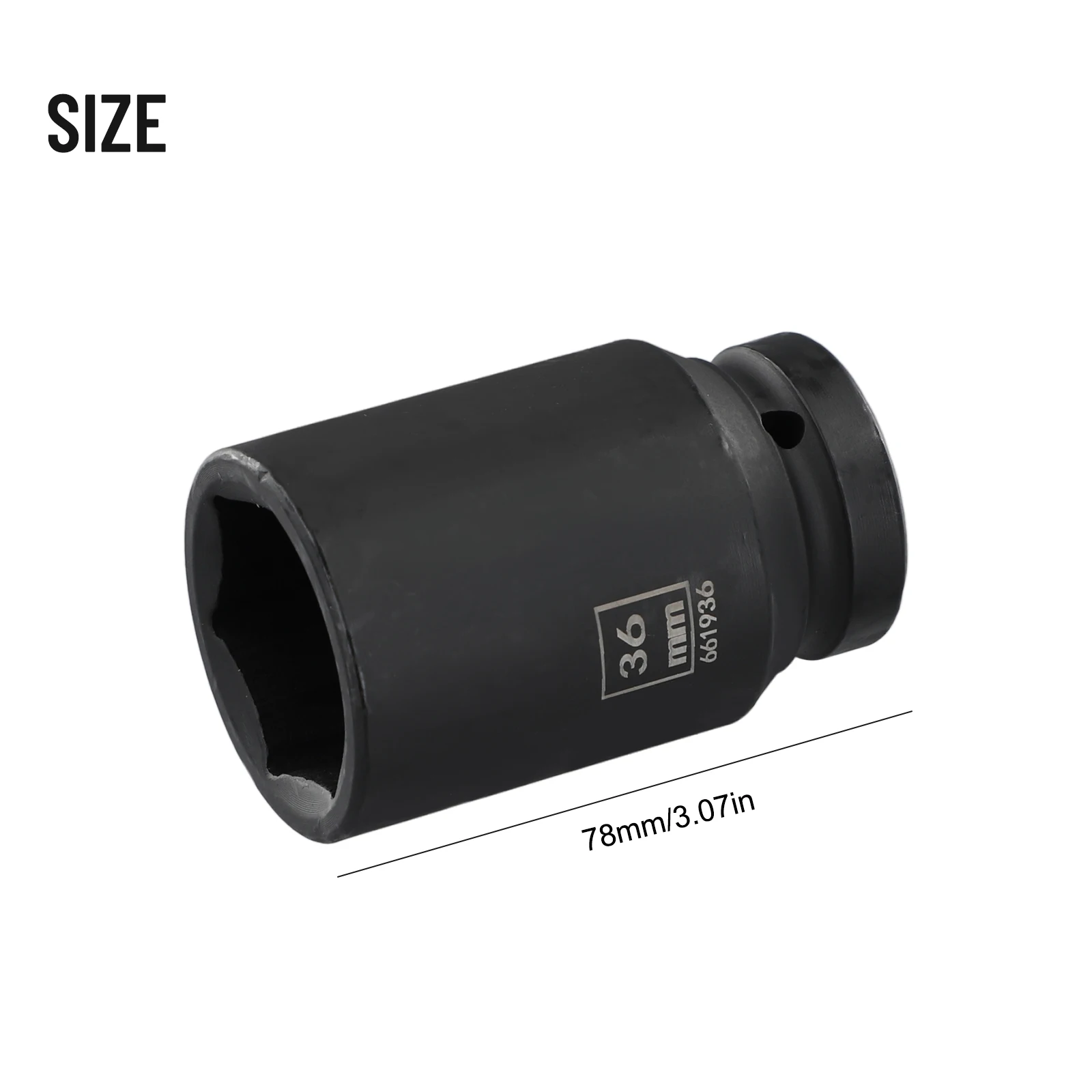 Car Repair Home Repair Hex Wrench Power Socket Wrench 36 Mm Width Hole Ball Catch Groove Black Color High Quality Steel