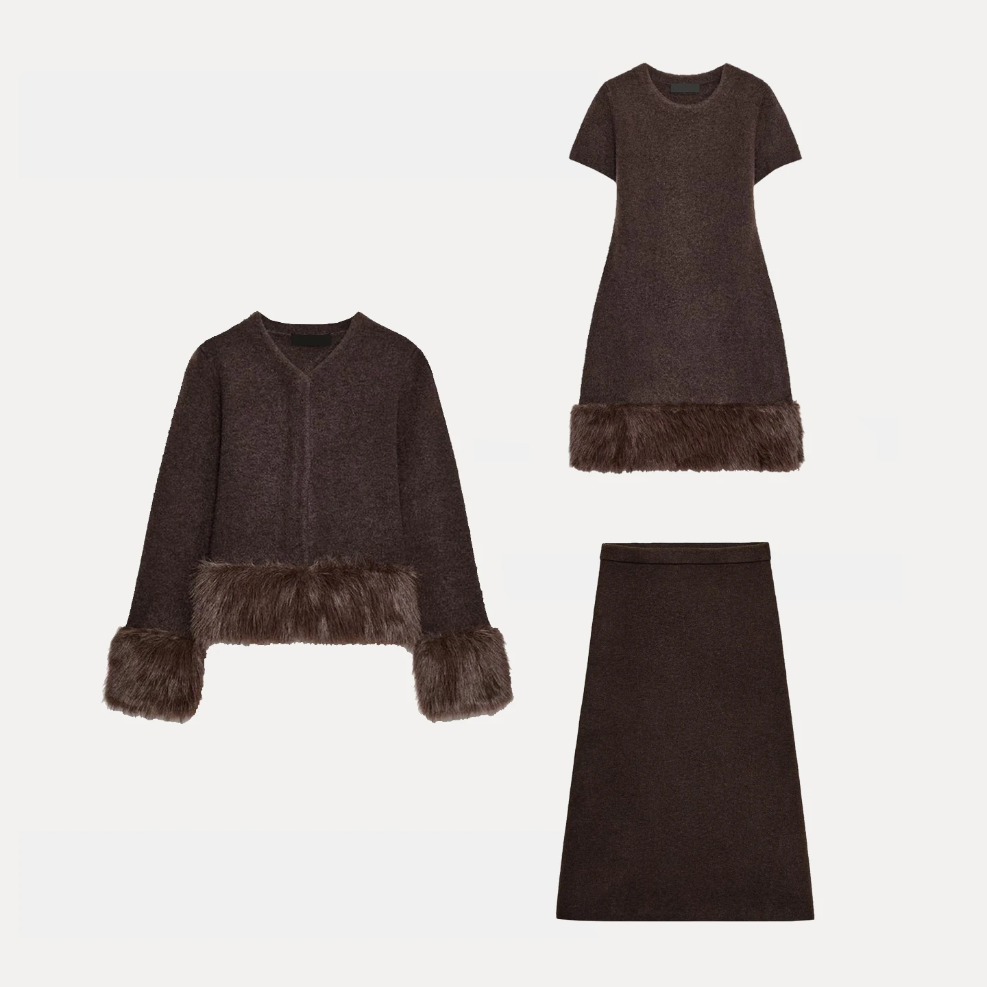 Damski płaszcz ort Jesień 2025 Faion Europejski Krój Stand Fit Dr Spódnica Z Marka Odzież Wierzchnia Damska Długi Sweter