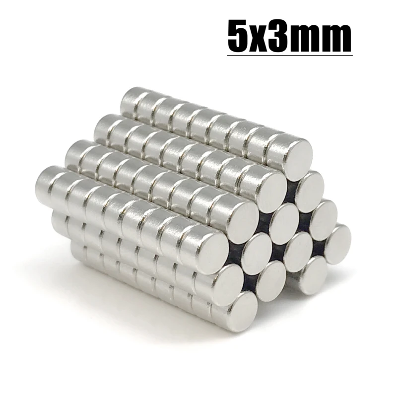 10/50/100/200/500/1000Pcs 5x3 Super Powerful Strong Bulk Round NdFeB Neodymium Disc Magnets Dia N35 Rare Earth Magnet 5*3