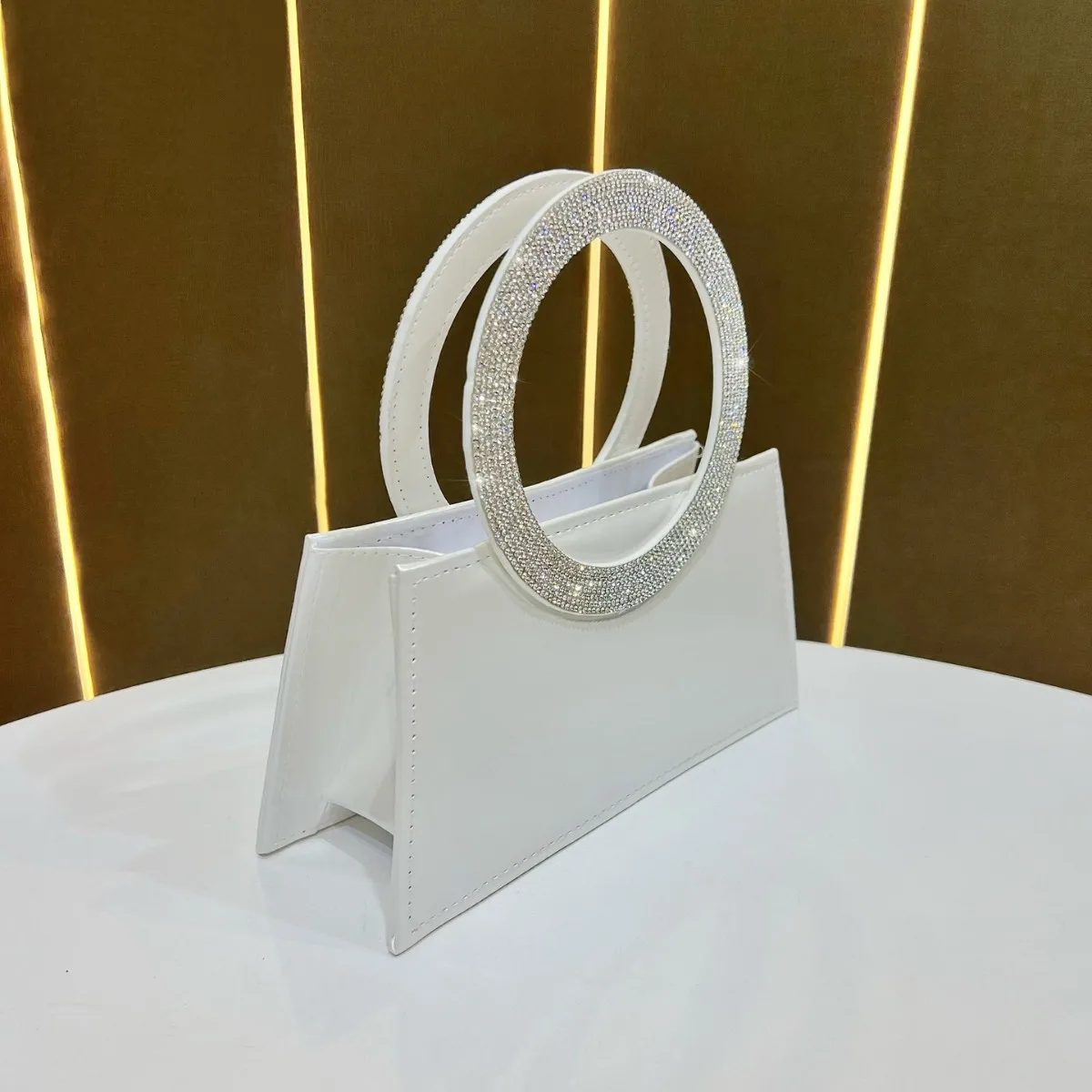 أزياء عشاء أنيقة مزاجه حقيبة فستان حقيبة يد حجر الراين #5