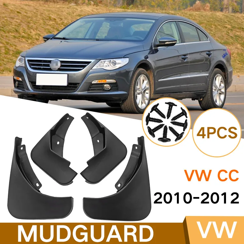 

For Volkswagen CC 2010-2012 black car mudguard Reduce dust Resist tire dirt car accessories tools