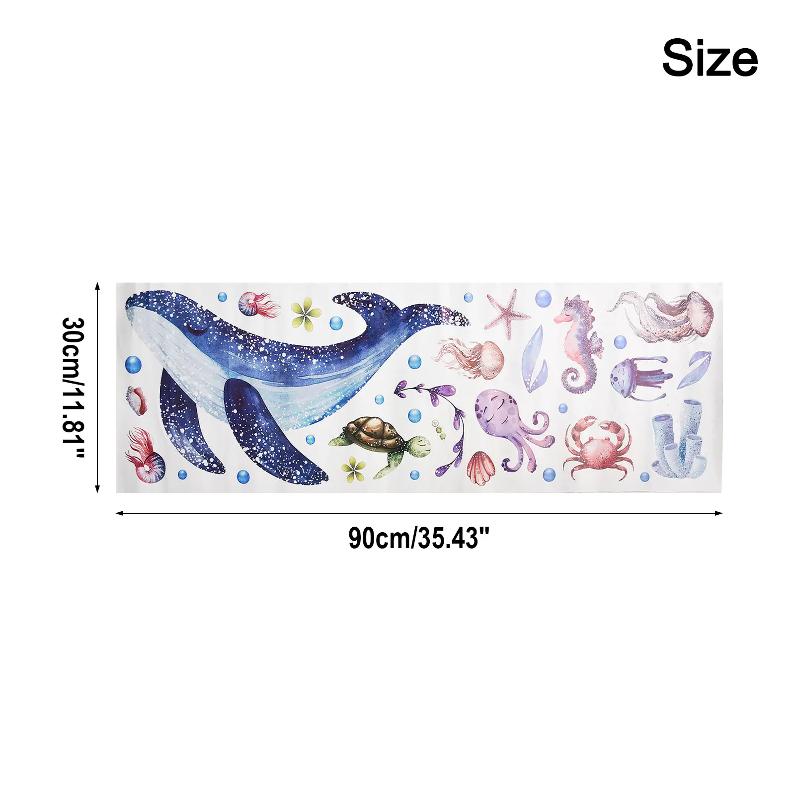 Blue Cm Fading Resistant Cartoon Starry Whale Cartoon Starry Whale Design Unique Design Usage Scenario Use Width