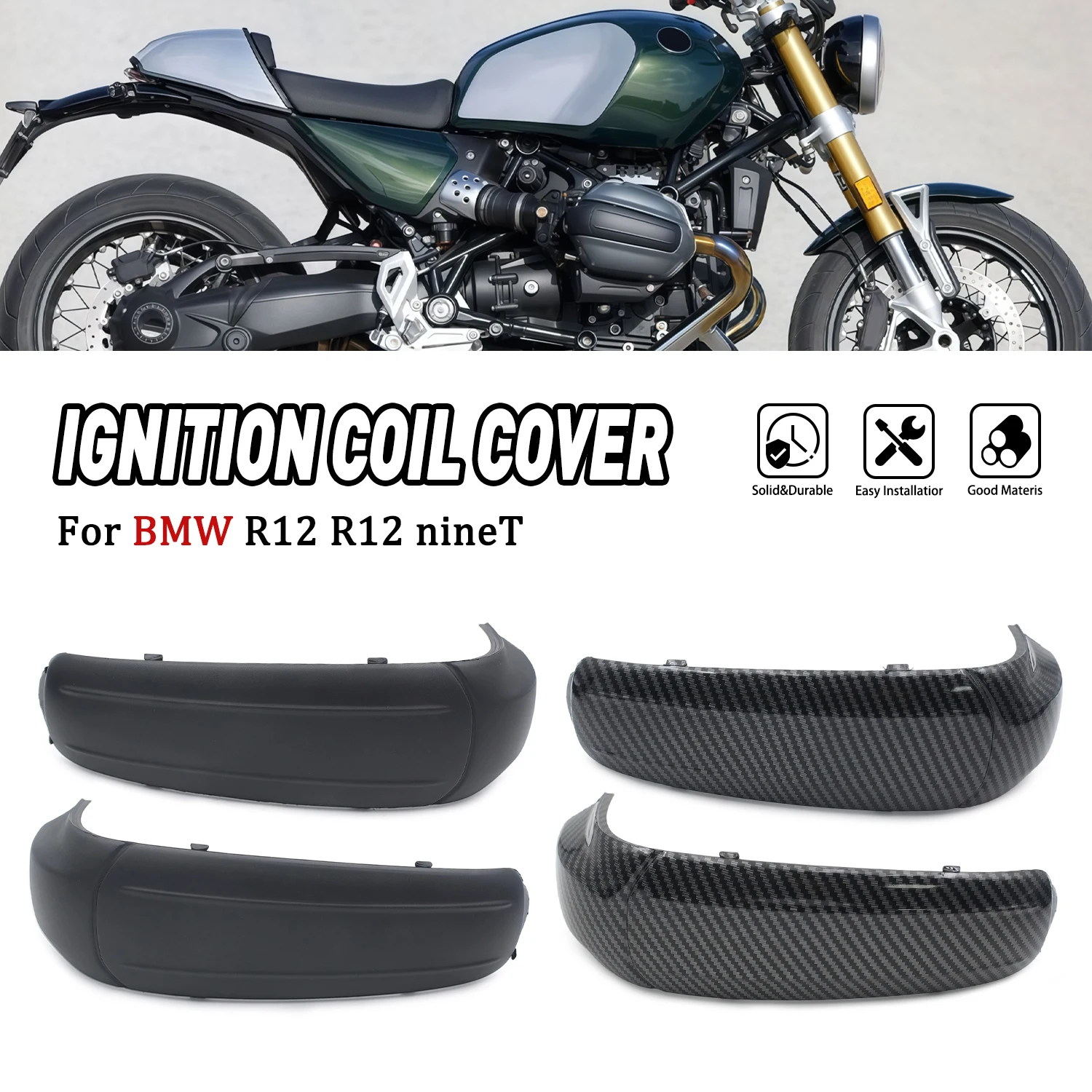 

For BMW R12 R 12 nineT 2024 2025 2026 Motorcycle Ignition Coil Spark Plug Cylinder Covers Engine Cylinder Head Guard Accessories