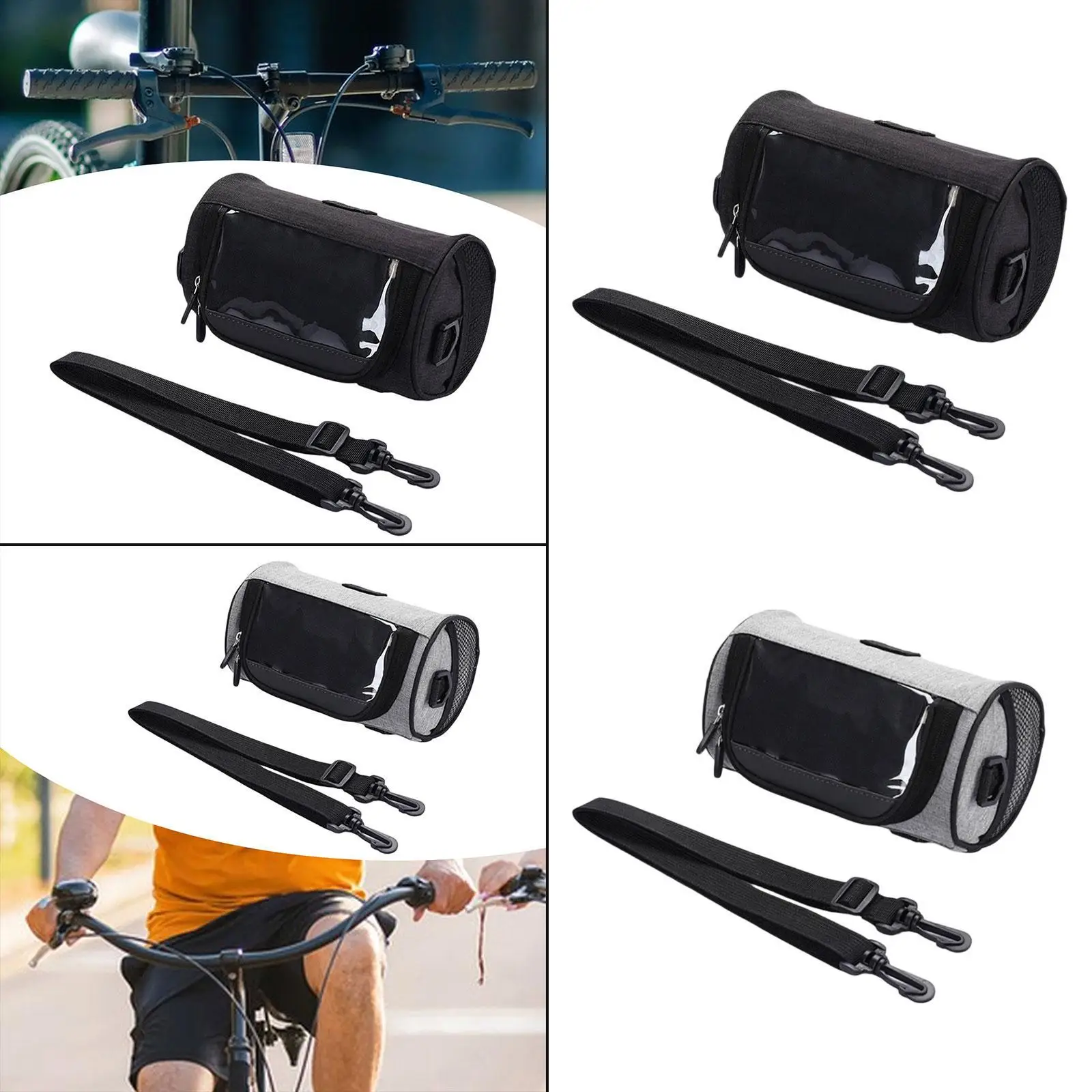 

Сумка на руль велосипеда, держатель для телефона с сенсорным экраном, передняя сумка для хранения, сумка для путешествий, пешего туризма, горного велосипеда на открытом воздухе