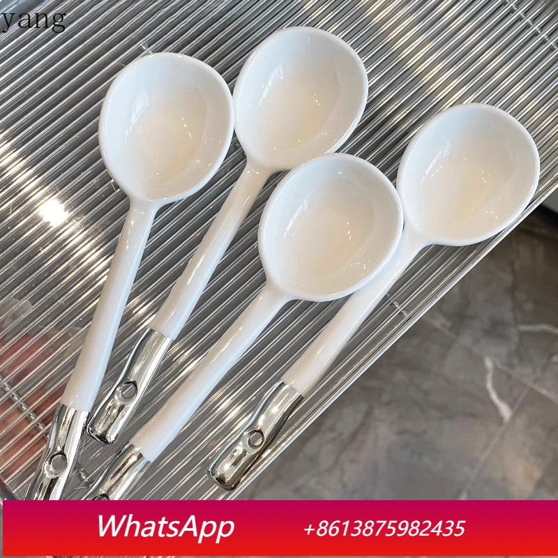 

LMM high value ceramic spoon household tableware exquisite spoon spoon advanced sense