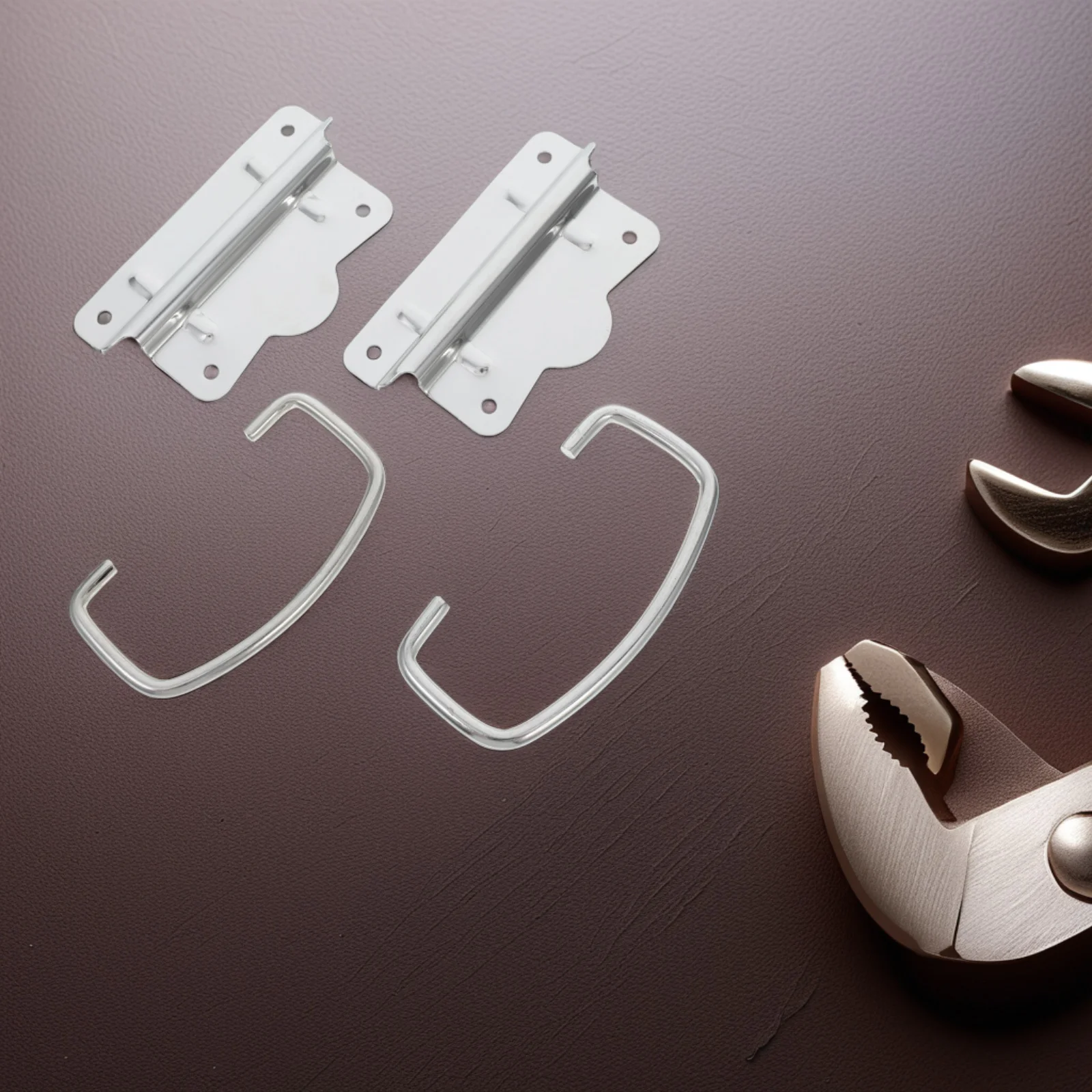 

2Pcs Insulated Box Handles Stainless Steel Heavy Duty Foldable Ring Pull Handles for Toolboxes Luggage Storage Chests Durable