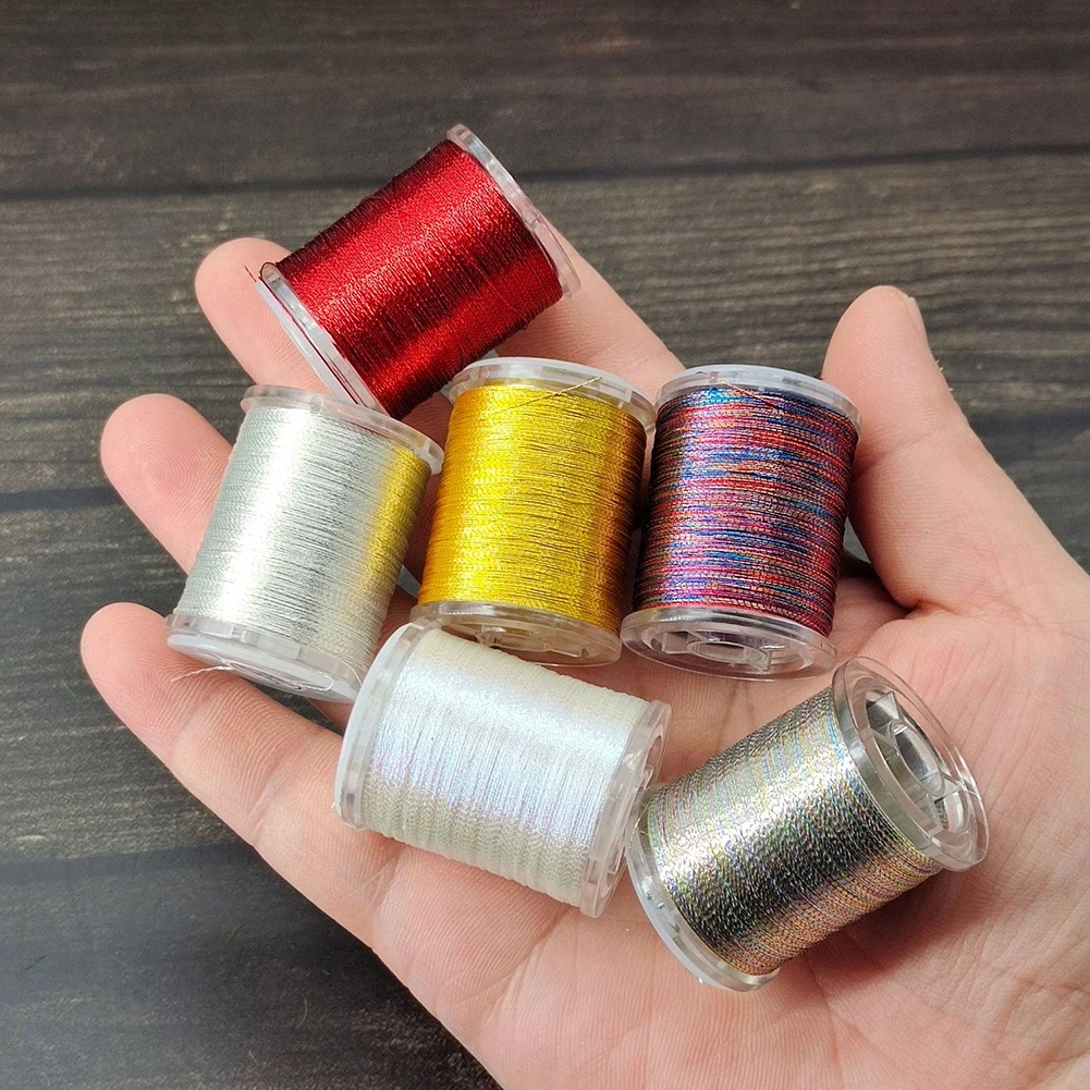 حوريات يطير هوك 150D مادة البوليستر كفاءة يطير ربط عقدة خالية تصميم 150D يطير ربط لوازم لخطافات الصيد