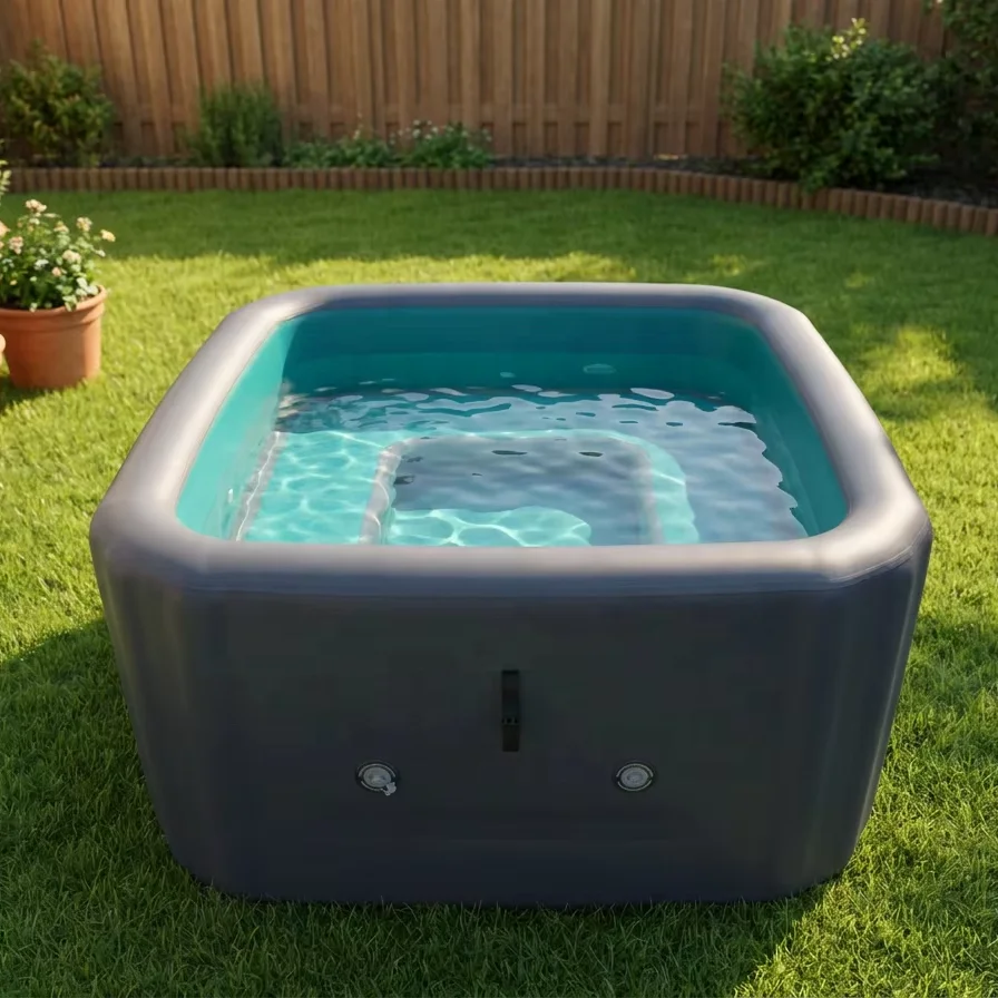 High Quality PVC Portable Commercial Swimming Water Pool With Cushion Foldable & Portable