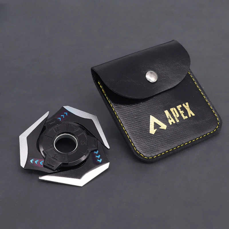 재고 있음 10cm 애니메이션 Apex Legends 전기 아크 스타 다트 게임 주변기기 무딘 칼날 검 무기 가죽 케이스 포함 어린이 선물용