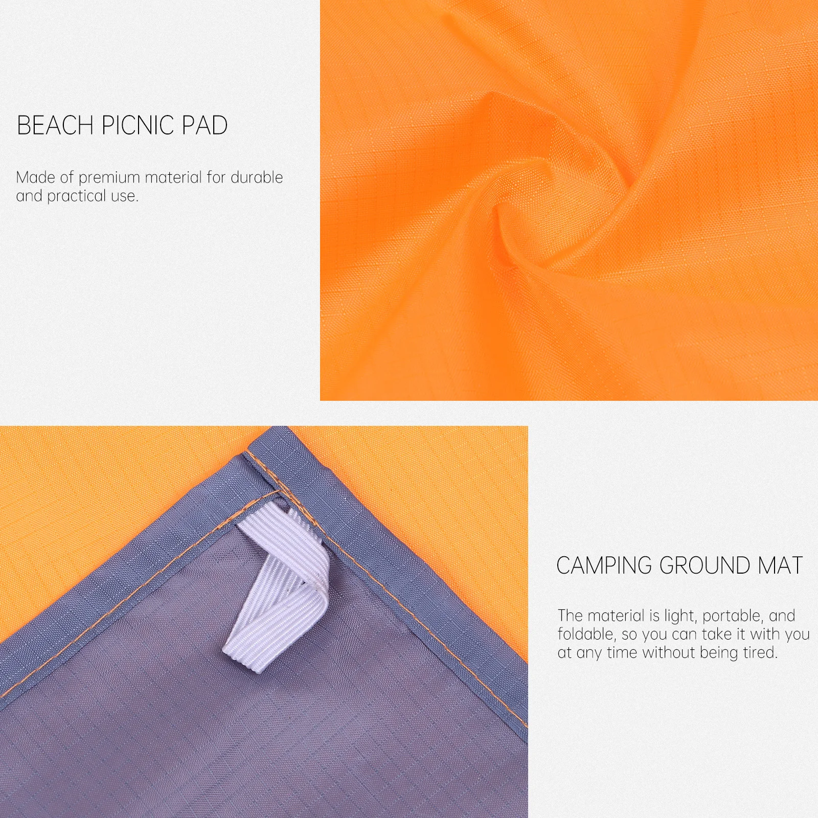 

Waterproof Beach Mat Lightweight Foldable For Outdoor Picnic Camping Hiking Parks Family Trips Sports Events Fishing Ground Mat