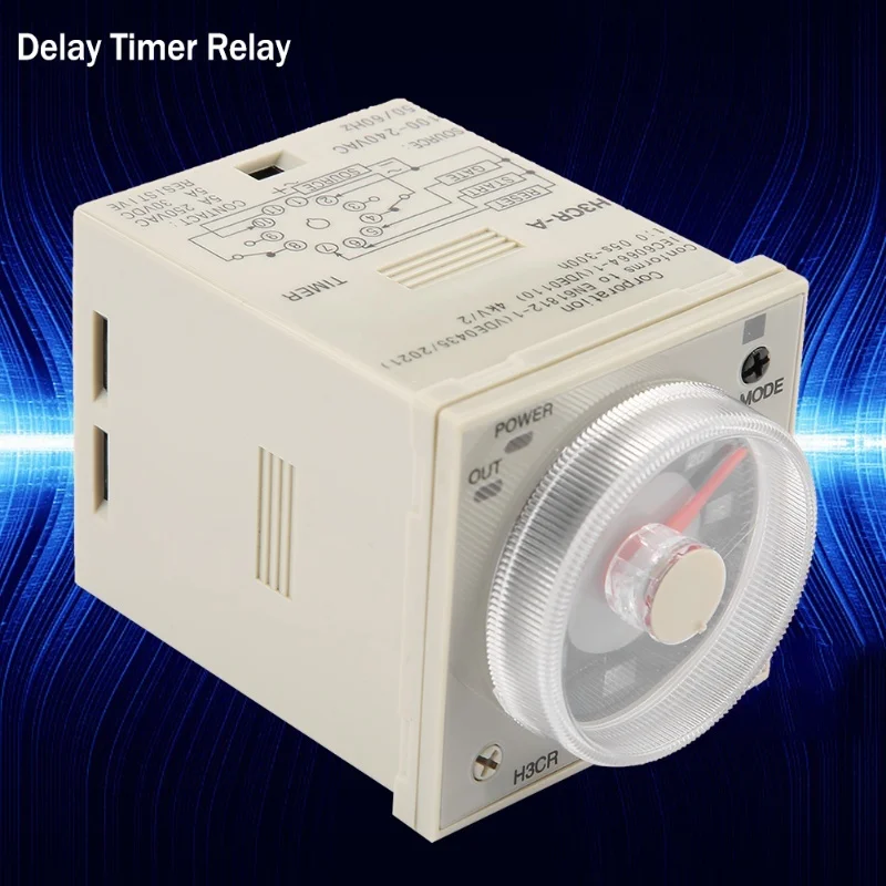 H3CRA تأخير الموقت التتابع 0.5S300H مقبض التحكم الوقت التتابع 11Pin AC220V