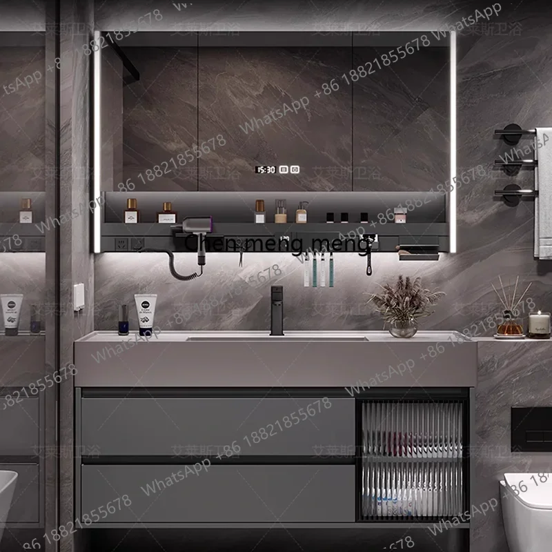 01A Modern Simple Bathroom Vanities Vintage Toilet Partition Vanity Drawer Light Mirrors Muebles Para El Hogar Maderaa Furniture