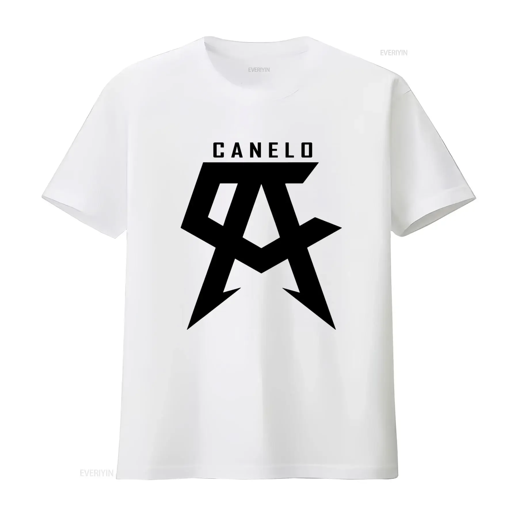 SAUL ALVAREZ CANELO Stylish Black Men's T Shirt with Bold Red Logo Available in Sizes S to 5XL vintage Washed Casual graphic