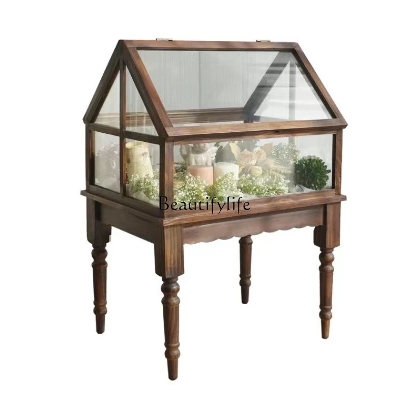 

*Pastoral imported white oak glass display jewelry jewelry storage cabinet commercial display cabinet
