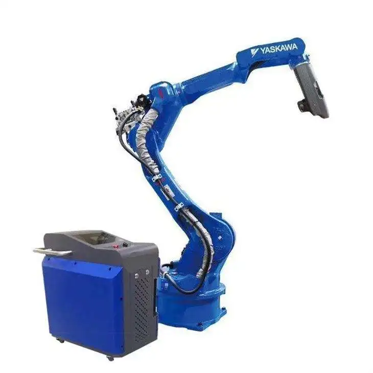 DMK High Quality 1500W Automatic 6 Axis Robot Arm Fiber Laser Robotic Welding Machine For Corner Welding