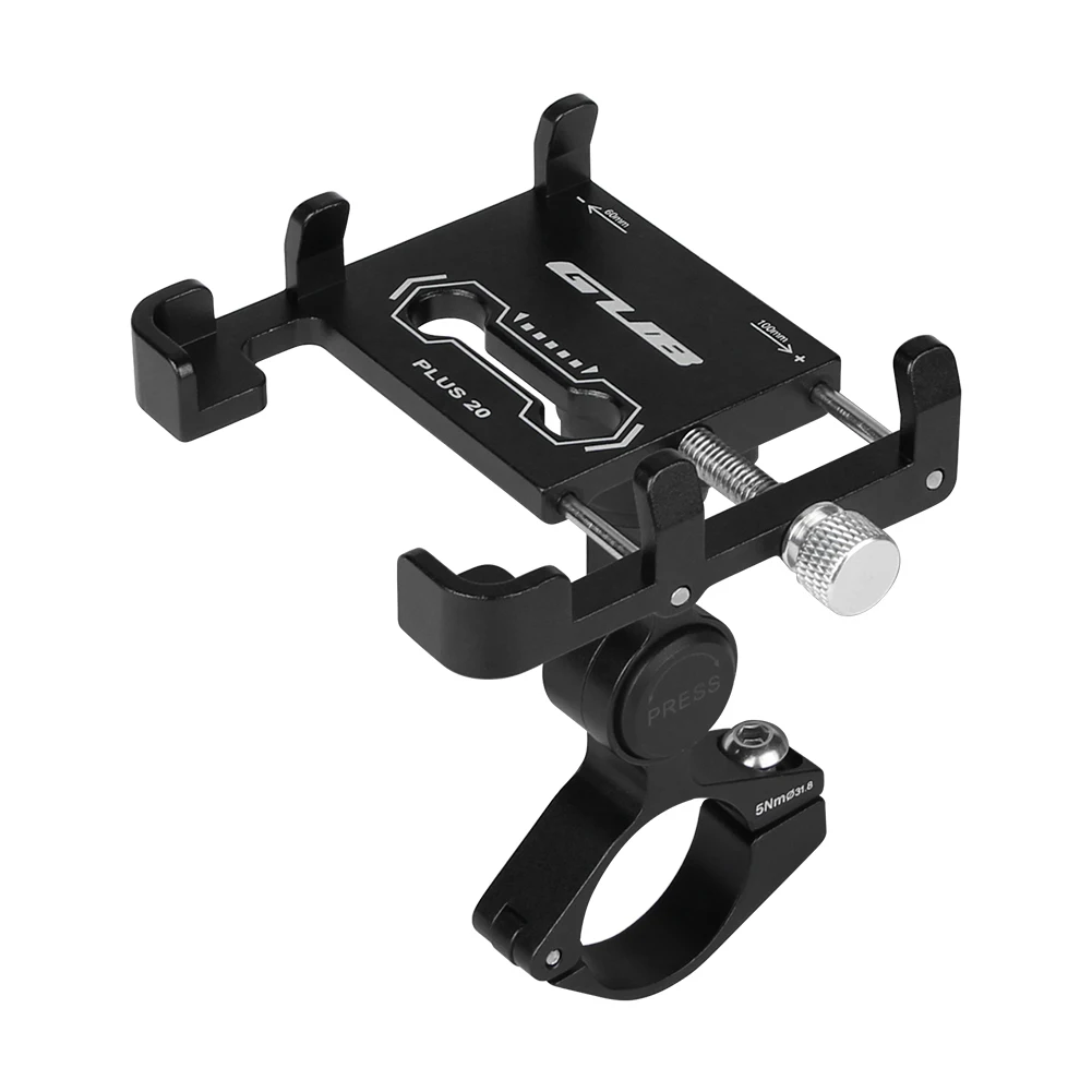 GUB PLUS 19 Motorcycle Bike Phone Holder Aluminum Alloy Cell Phone Holder Bracket Rotatable Adjustable Anti-slip Cycling Parts