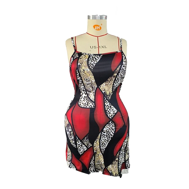 ثوب نوم فضفاض ومريح وصديق للبشرة للنساء لصيف 2025 برقبة على شكل حرف U مقاس كبير فستان نوم بدون أكمام مطبوع عليه فراشة