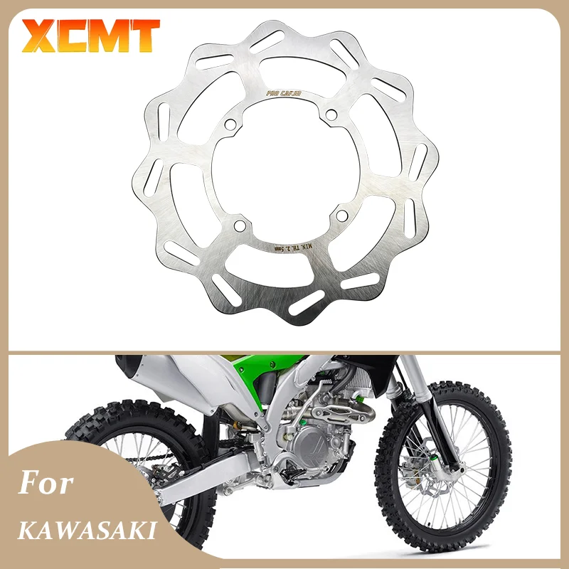 Передний Задний тормозной диск для мотоцикла, диск ротора для Kawasaki KX125 KX250 KX250F KX450F KLX450R 2006-2021 Мотокросс 270 мм 240 мм