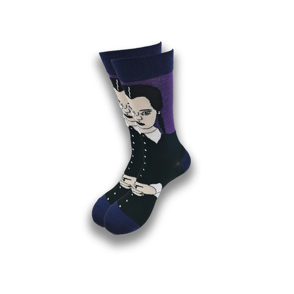 Hot Sale Socks for Men and Women Spring and Autumn senior Design Comfortable Skateboard Cartoon Socks 