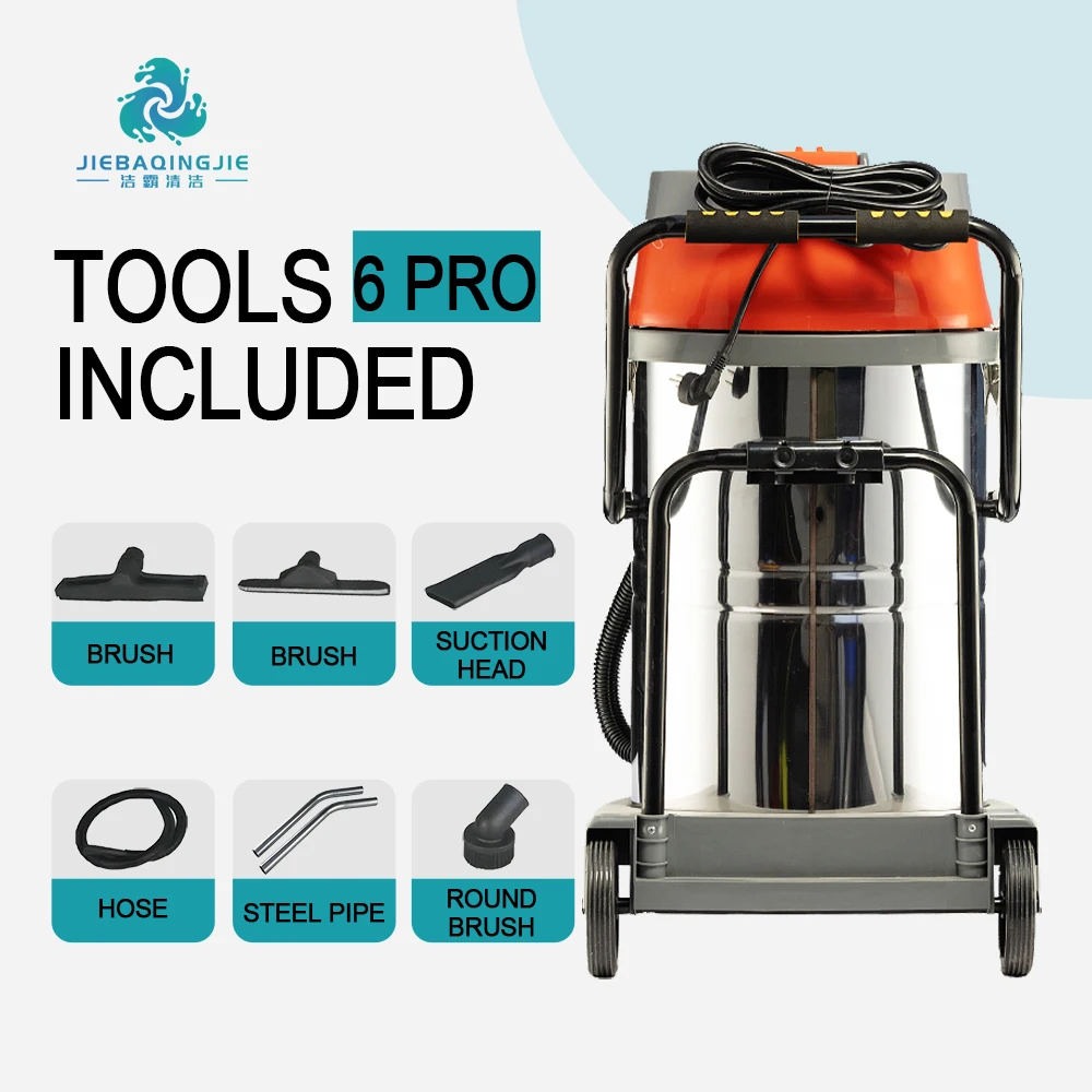 100L ultra Capacity 4500W Three Motors Upright Wet Dry Industrial Vacuum Cleaner with More Rubbish Range Dealed