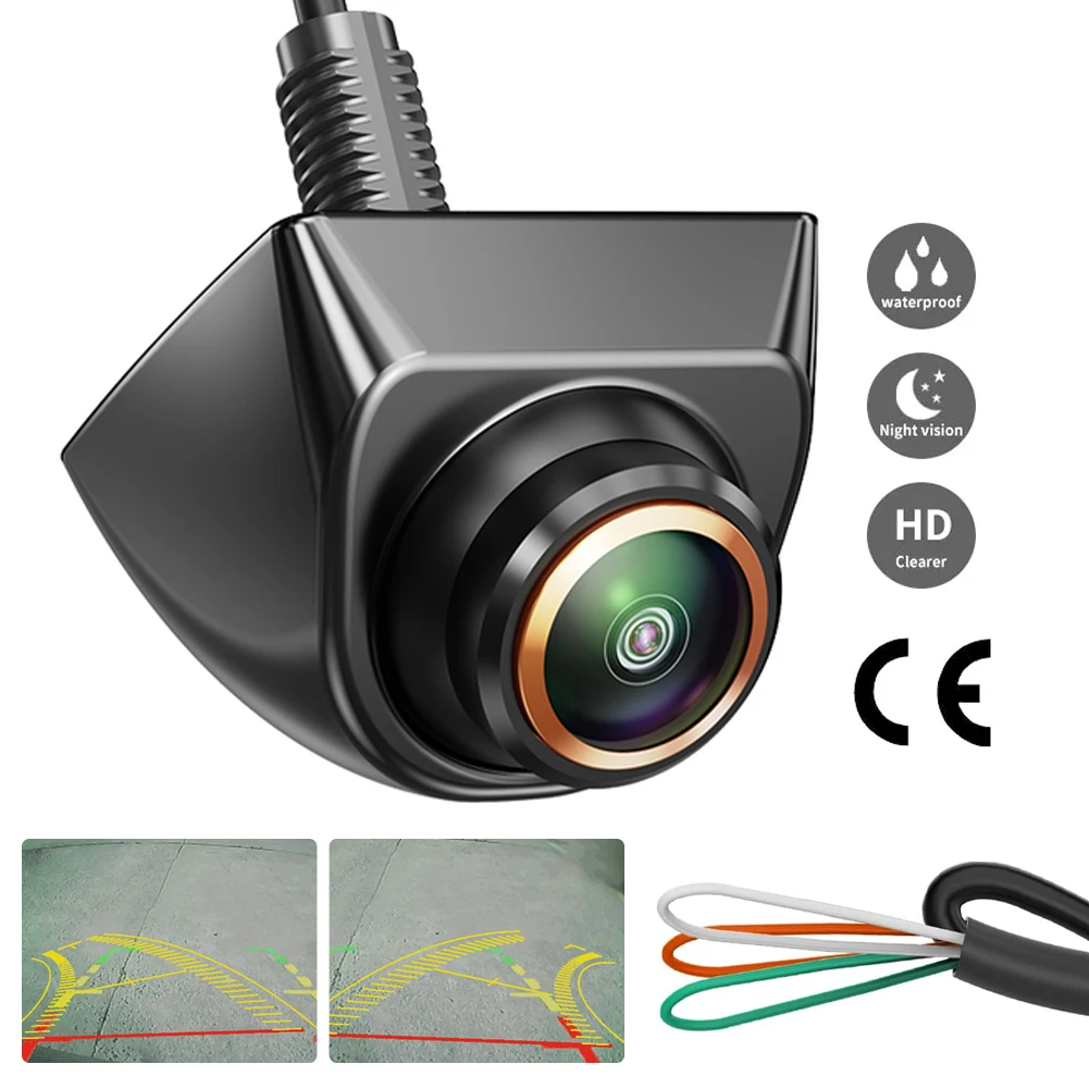 Car Backup Front Camera AHD 1080P Reverse Rear Cam Auto Side View170° Adjustable Lens for Car SUV RV Trailer Camper