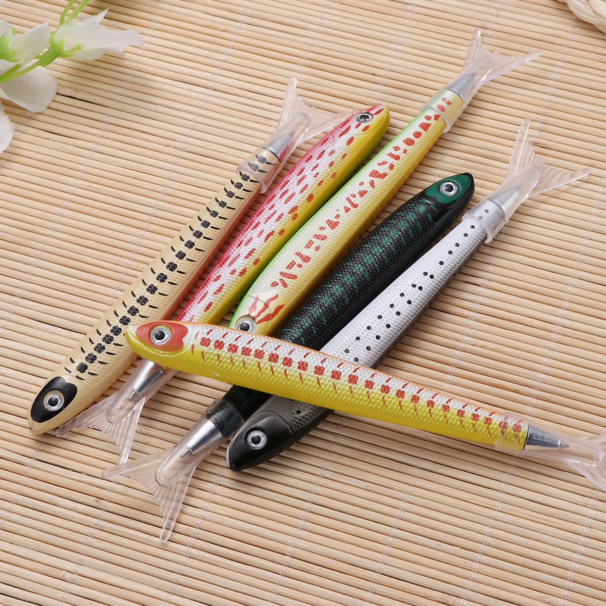 10 Pcs Fashion Pen Fish Stationery Ballpoint Pens Stylus Creative Japanese and Korean
