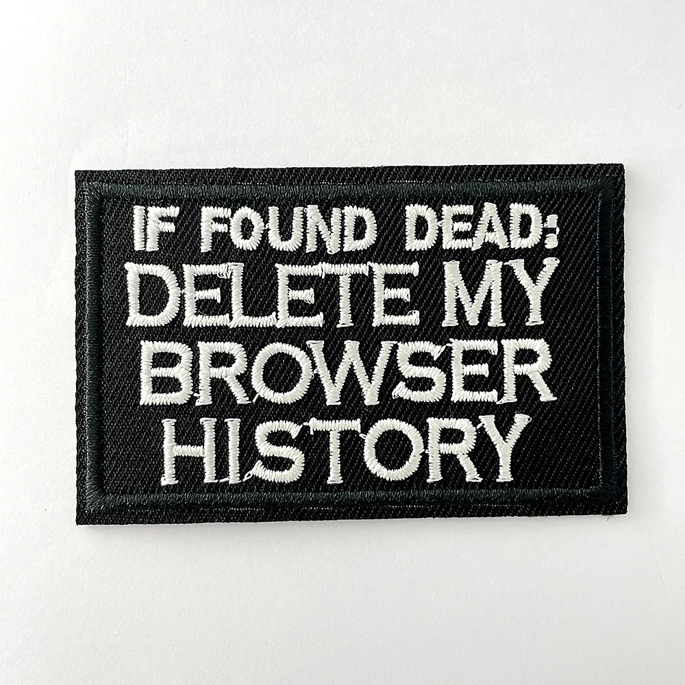IF FOUND Cloth Iron on Patch Badges Mend Decorate Patch Jeans Bag Clothes Apparel Sewing Decoration Applique Patches