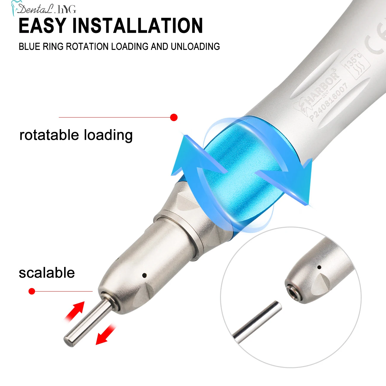 Dental Low Speed Handpiece 2/4 Hole Air Motor Contra Angle Straight Handpiece Dentists Equipment Tools