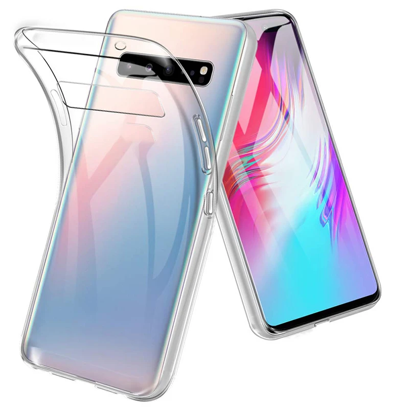 Silicone Crystal Clear Phone Cases for Samsung Galaxy S10 5G E S10E Plus Lite S105G S10Plus Soft TPU Transparent Cover Case