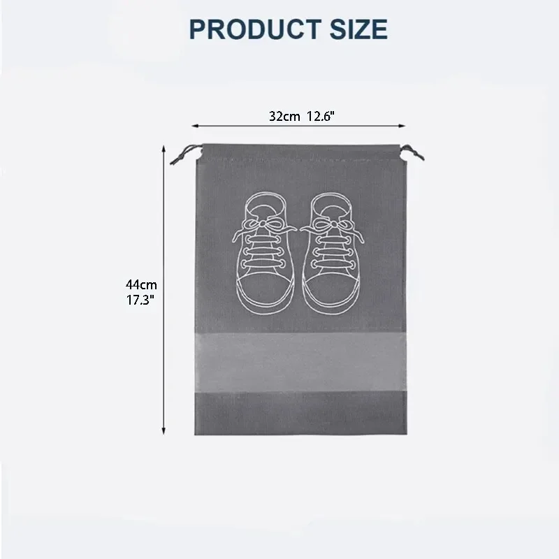 靴収納バッグ,クローゼットオーガナイザー,不織布トラベルバッグ,ポータブル,防水ポケット,衣類分類,吊り下げバッグ,5個,10個