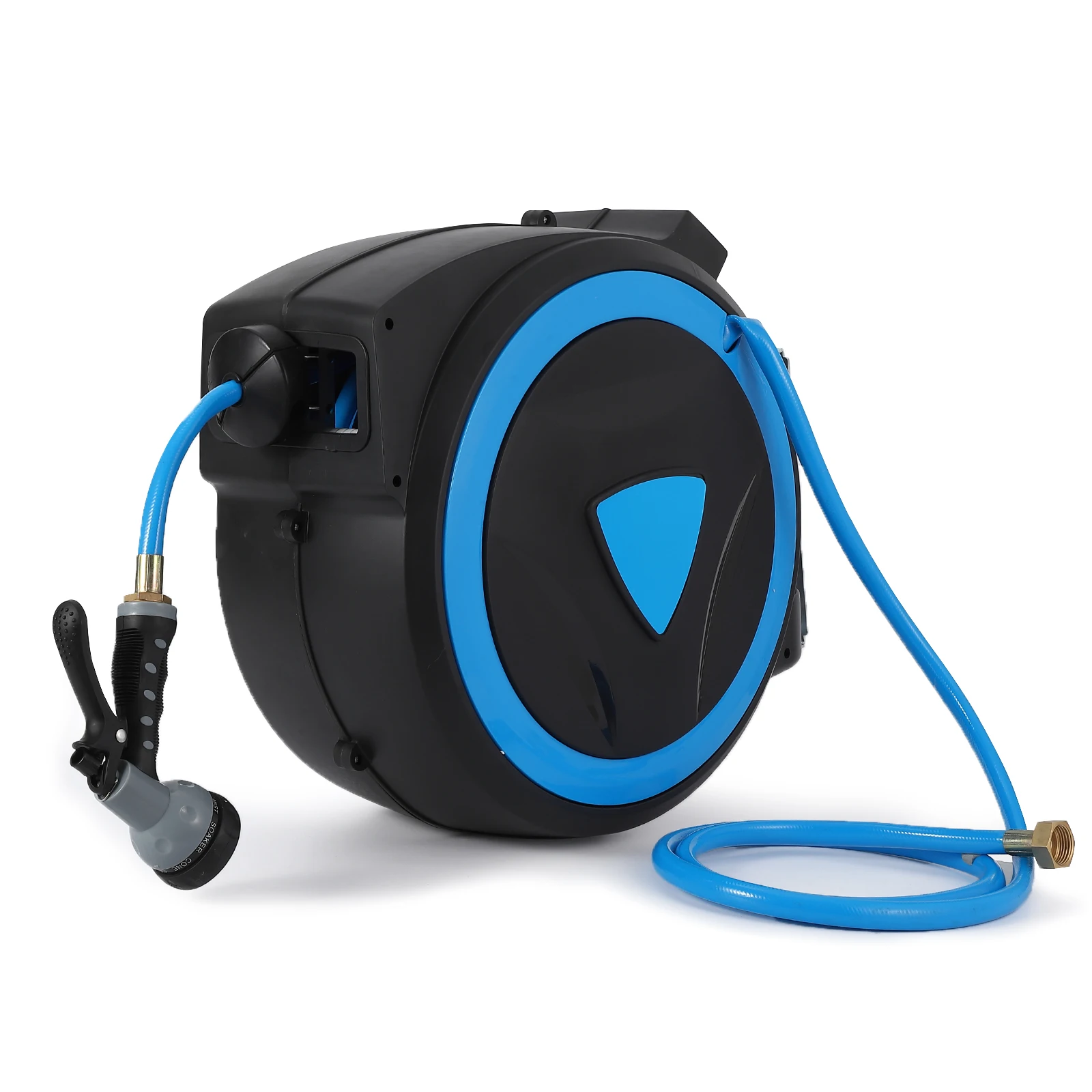 Retractable Garden Hose Reel with Sprayer Nozzle
