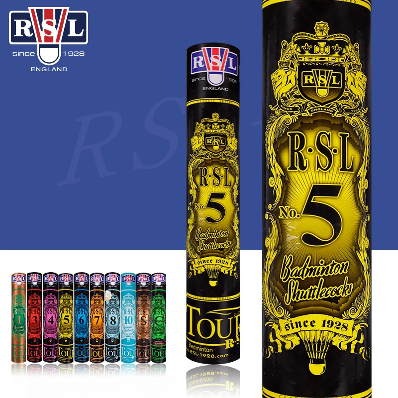 Badminton-Shuttle der RSL-Federball-Serie, langlebige Badmintonbälle mit Gänse- und Entenfedern