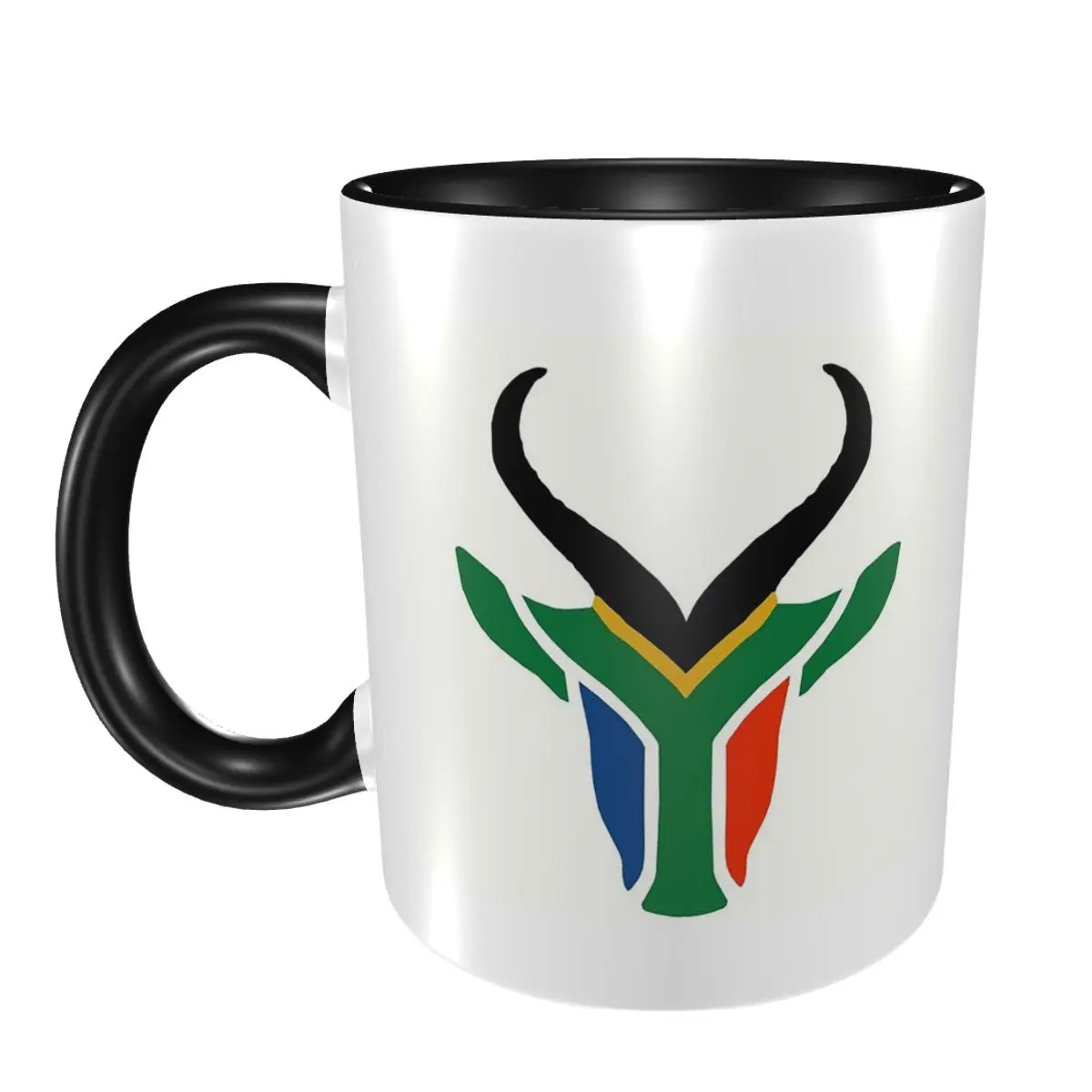 

South African Springboks Flag Mug Funny Ceramic Coffee Cups Tea Mugs Milk Cup Drinkware Gift for Woman Man