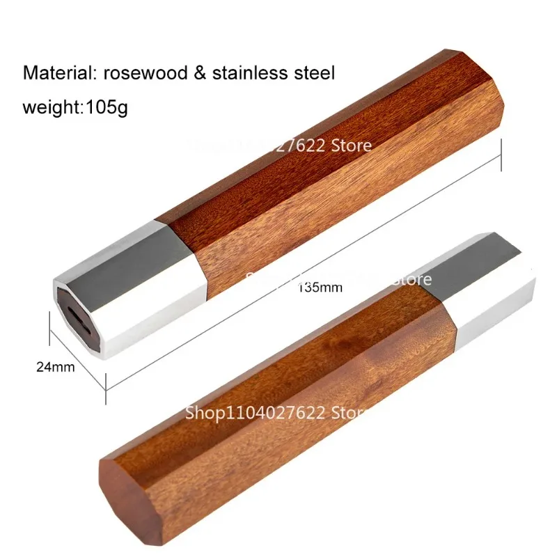 ForCouteau De Cuisine Japonais, Manche Octogonal, Manche De Couteau En Bois, Poisson Brut, Acier Inoxydable + Resina 1 Pieza