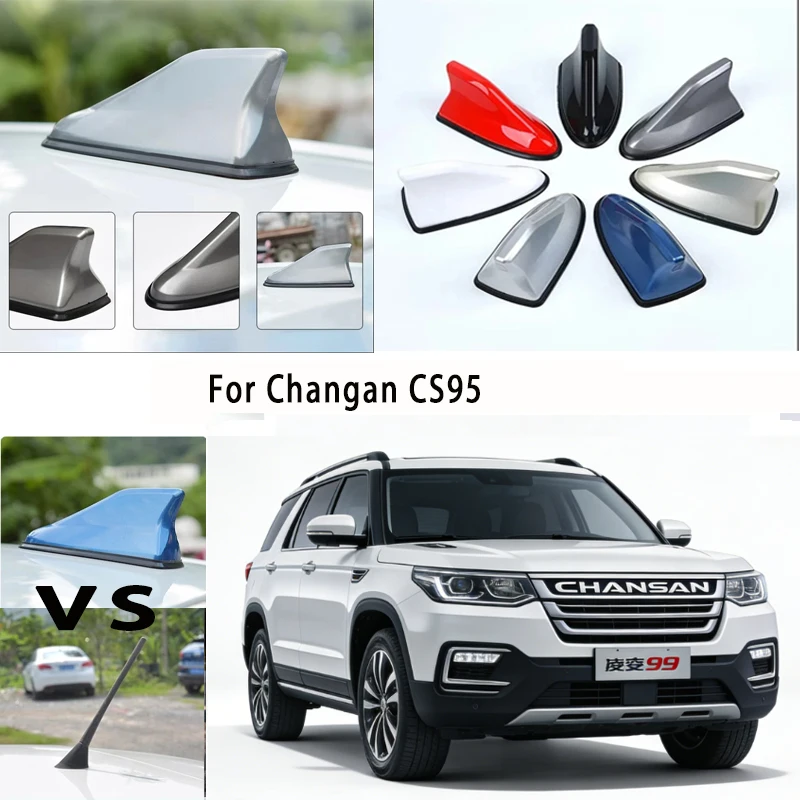 

For Changan CS95 Car Roof Top Mount Shark Fin Aerial Antenna Toppers Auto Radio AM FM Antenna Signal Amplifier Aerial