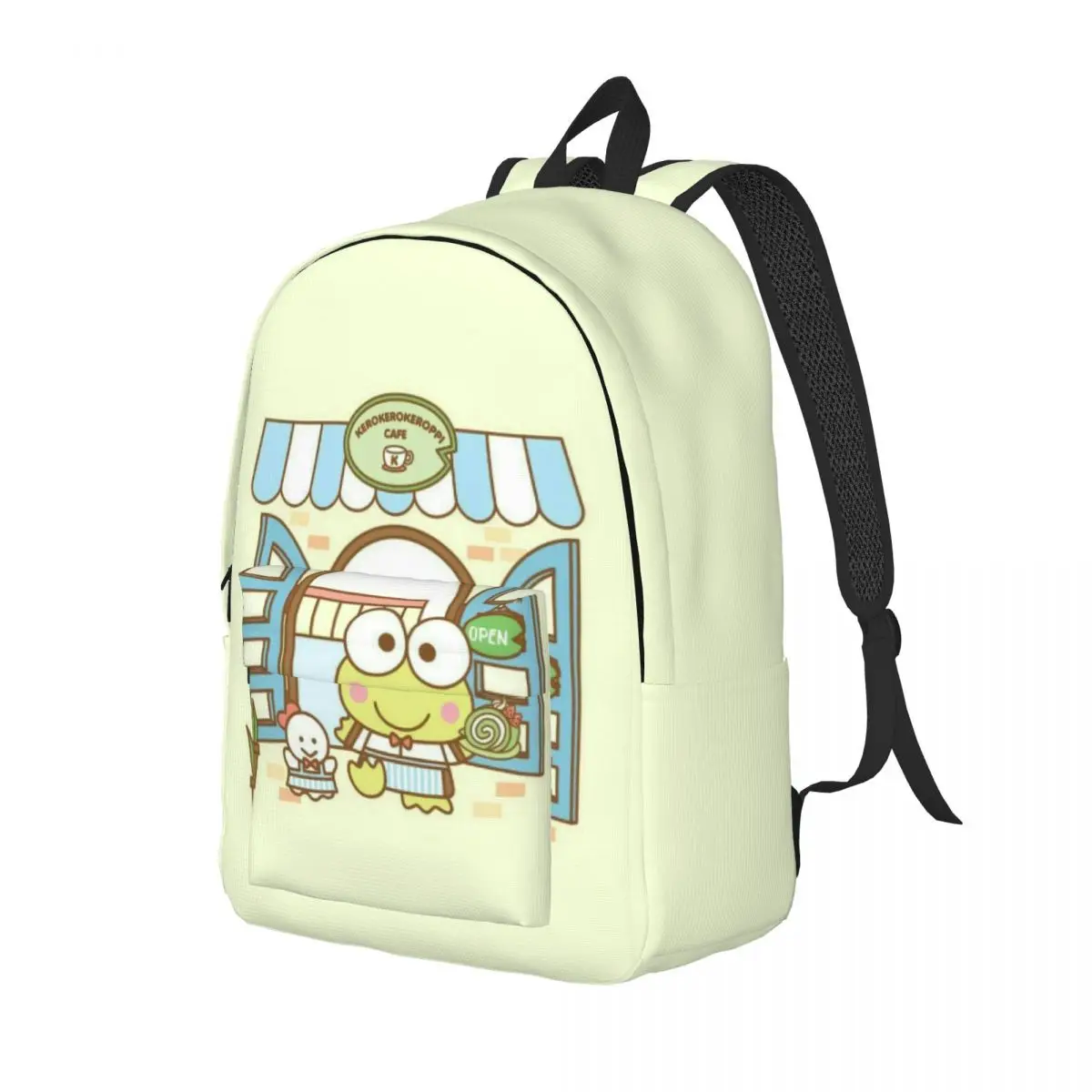 Custom Keroppi Laptop Backpack Women Men Casual Bookbag for School College Students Bags