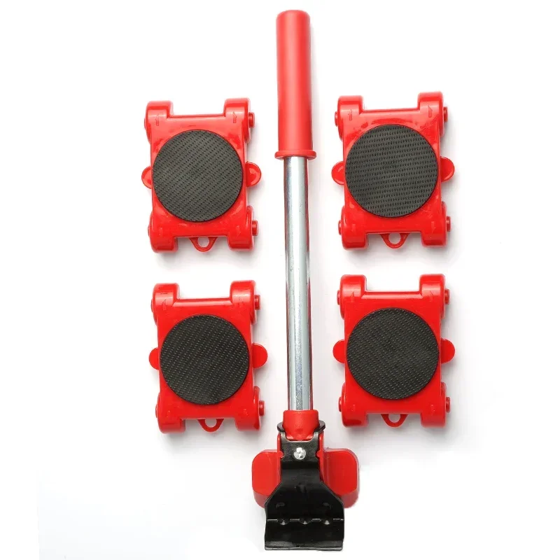 4/5Pcs Heavy Duty Furniture Lifting Tool Set Stuffs Wheel Mover Transport Lifter Sliders Roller Moving Device Aid Hand Tools