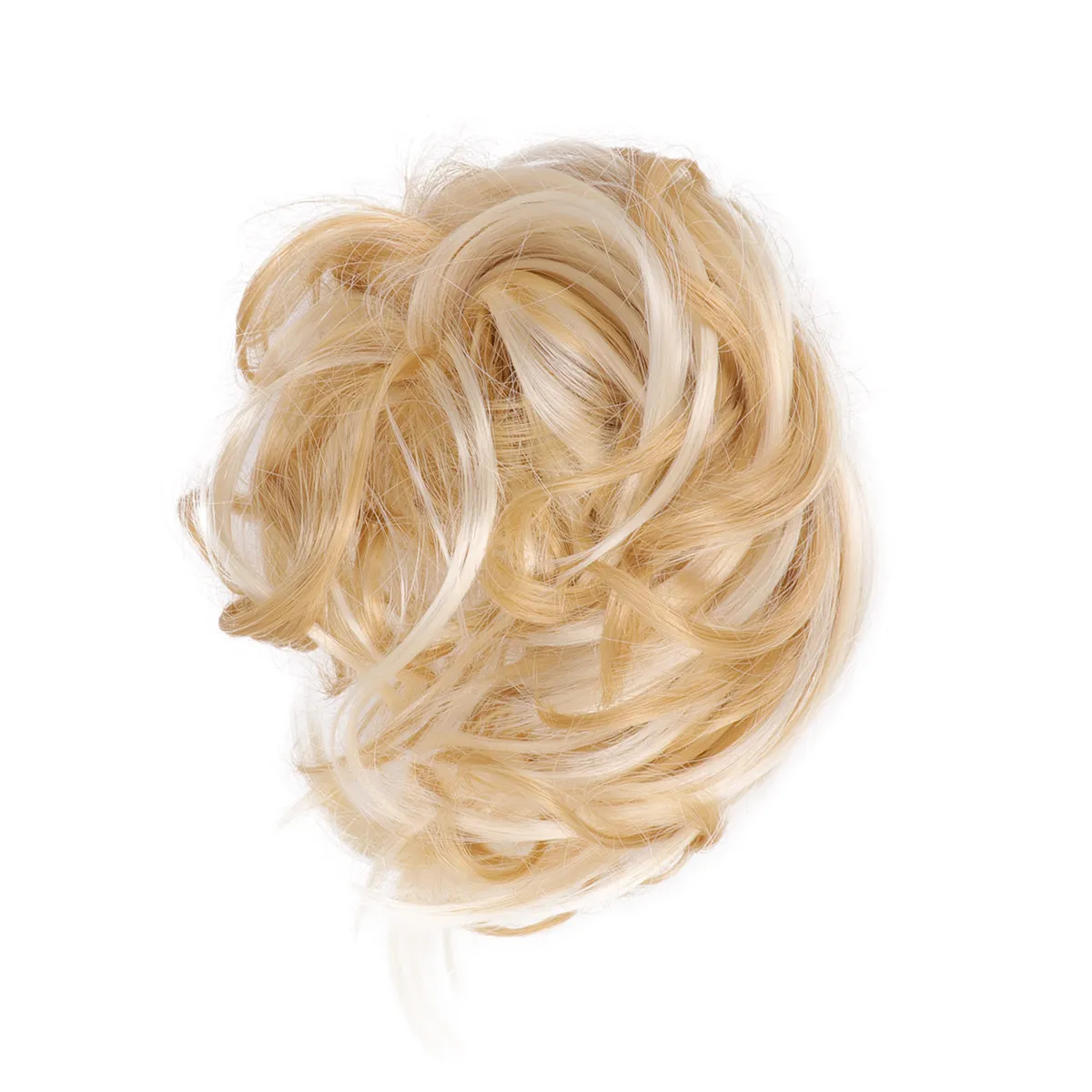 Lifelike Curly Ponytail Hair Tie for Women 22h613 Voluminous Elegant Elastic Hair Ring for Party Wedding Daily Use