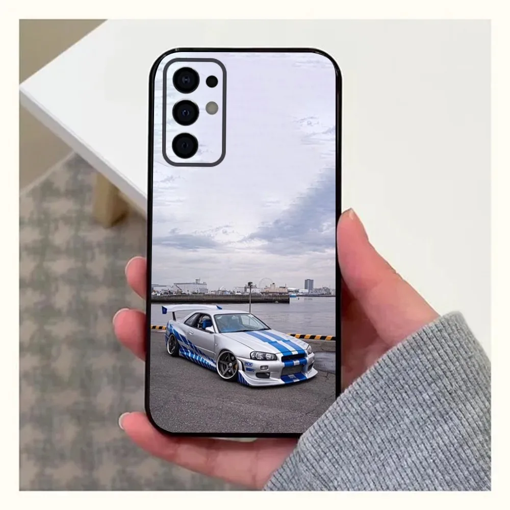 F-Fast And F-Furious R-R34 Phone Case For Samsung S24,S21,S22,S23,S30,Ultra,S20,Plus,Fe,Lite,Note,10,9,5G Black Soft Cover