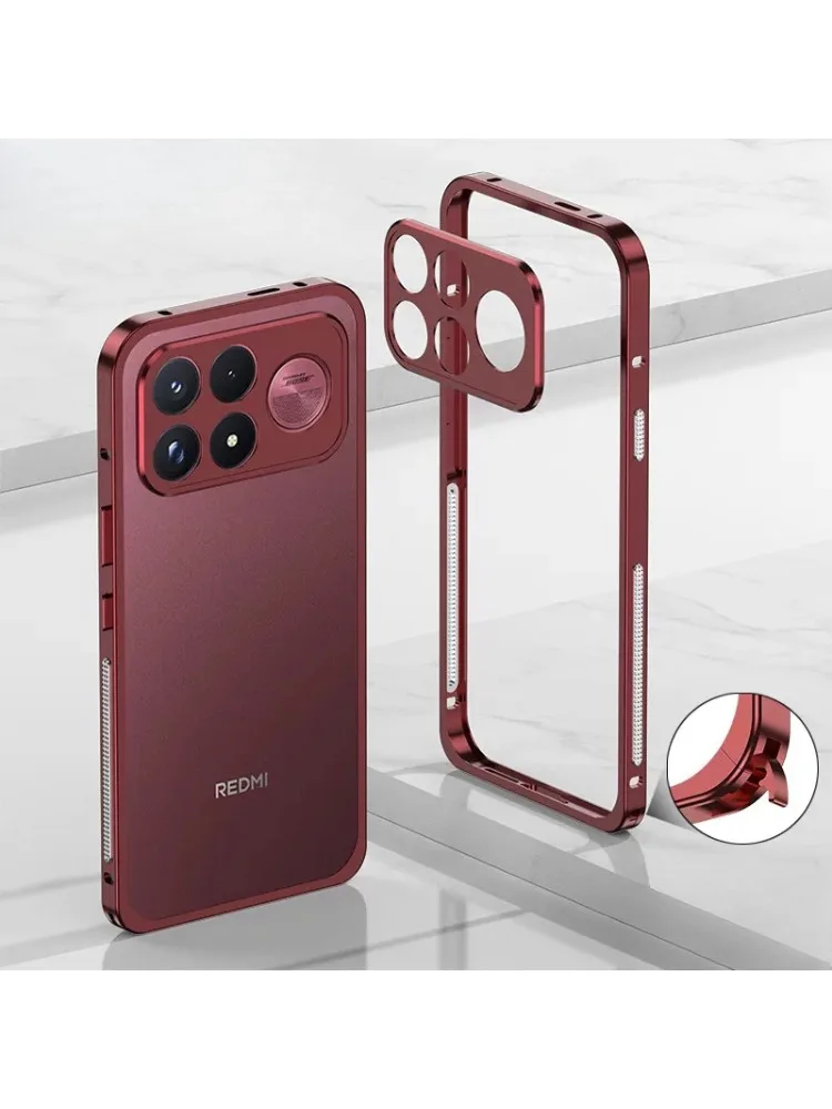 Dla POCO F9 Ultra F9Pro Metalowa Ramka Odporna na Wstrząsy Osłona Dla Redmi K100 Pro Max Ultra-Cienka Odpinana Metalowa Ochrona Kamery — zdjęcie produktu 7