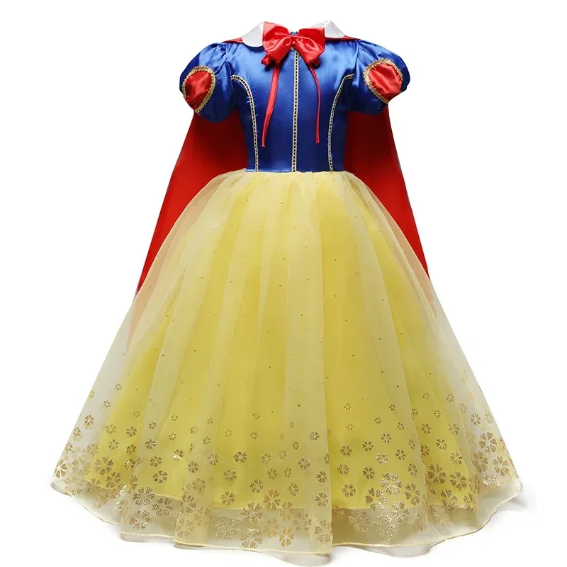 Girls Princess Dress Kids Wish Asha Cinderella Snow White Aurora Sofia Rapunzel Halloween Costume Children Birthday Party Dress