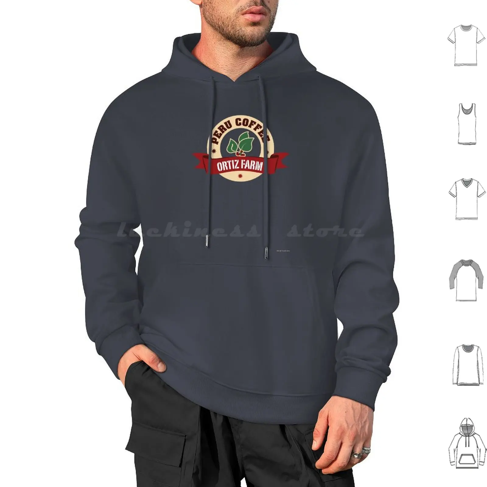 Ortiz Farm-Peru Coffee Logo Tekken Hoodies Long Sleeve Ortiz Farm Peru Coffee Coffee Logo Tekken Tekken 8 Azucena