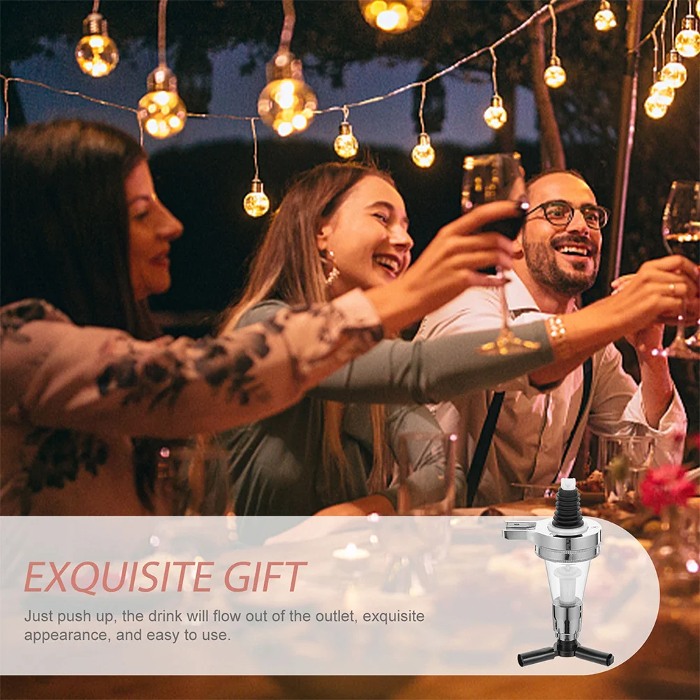 

1pc Wine Dispenser Wall Mounted Upside Down Beverage Bottle Rational Dispenser For Bar Party Supply Liquor Pourer Rack