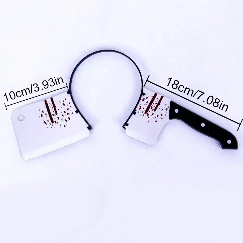 1PC Halloween Hair Hoop Horror Blood Fake Ax seghe coltello fascia gotica Halloween Party Masquerade Cosplay Prop Decor Accessorie