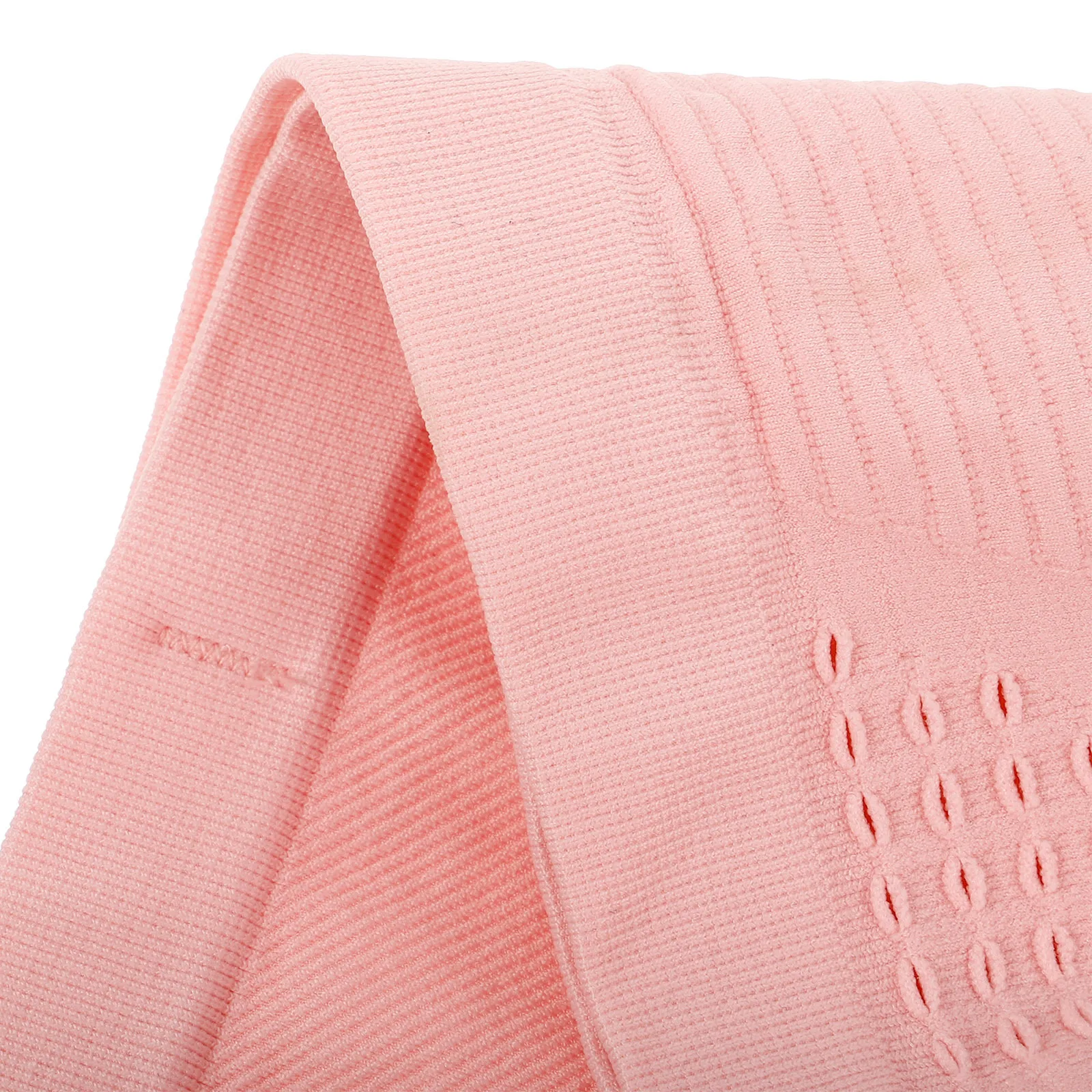 Stylish Pink L Running Belt Breathable Knit Mesh Large Capacity Phone Wallet Keys Holder for Running Cycling Hiking