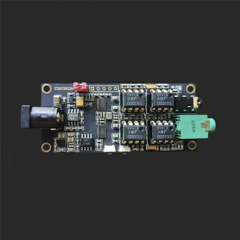 AC57-Dual ES9038Q2M Decoding Board I2S Input ES9038 Asynchronous USB Module Can Be Matched With Italian Interface