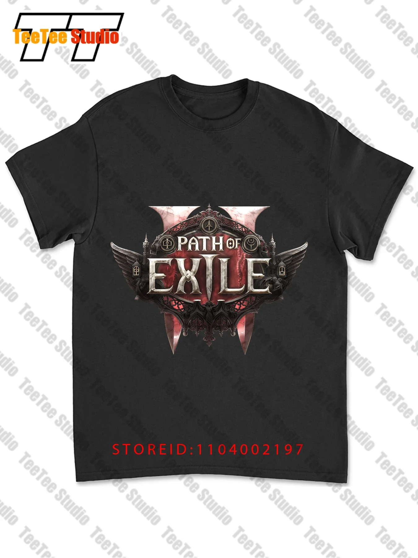 Camiseta Path Of Exile para adultos, talla XL, color negro, War For The Atlas, juego de rol