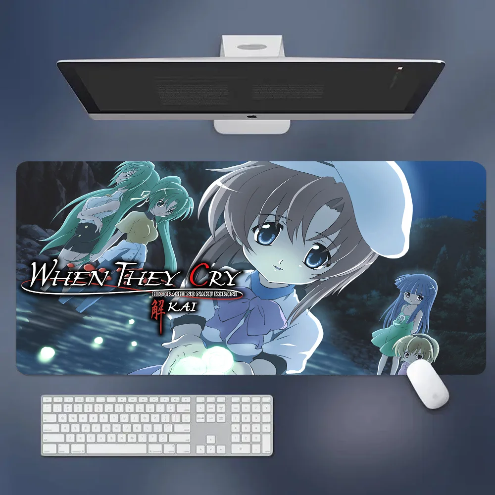 Higurashi When They Cry Beautiful Durable Rubber Mouse Mat Pad Size For CSGO Game Player Desktop PC Computer Laptop