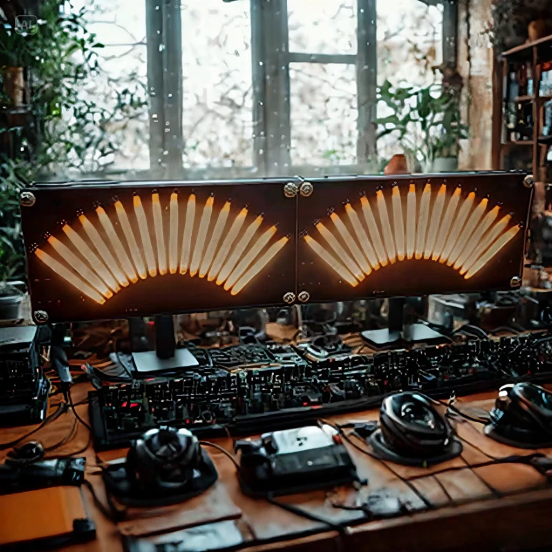 Electron VU Retro Level Indicator Voice-activated 16-bit Music Level Indicator Music Spectrum Display