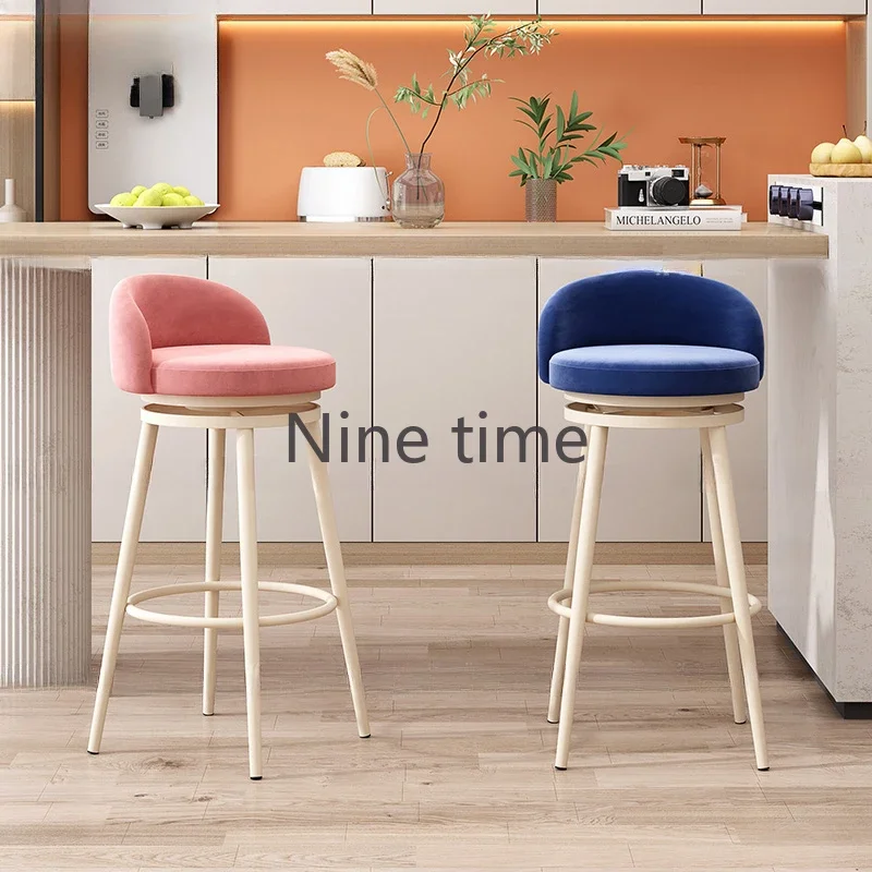 Step Stool Bar Stools For Kitchen Luxury Chairs Counter Manicure Chair Make Up Modern Design High Breakfast Furniture Cafeteria